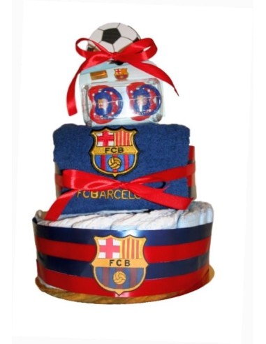 Barcelona nappies cake