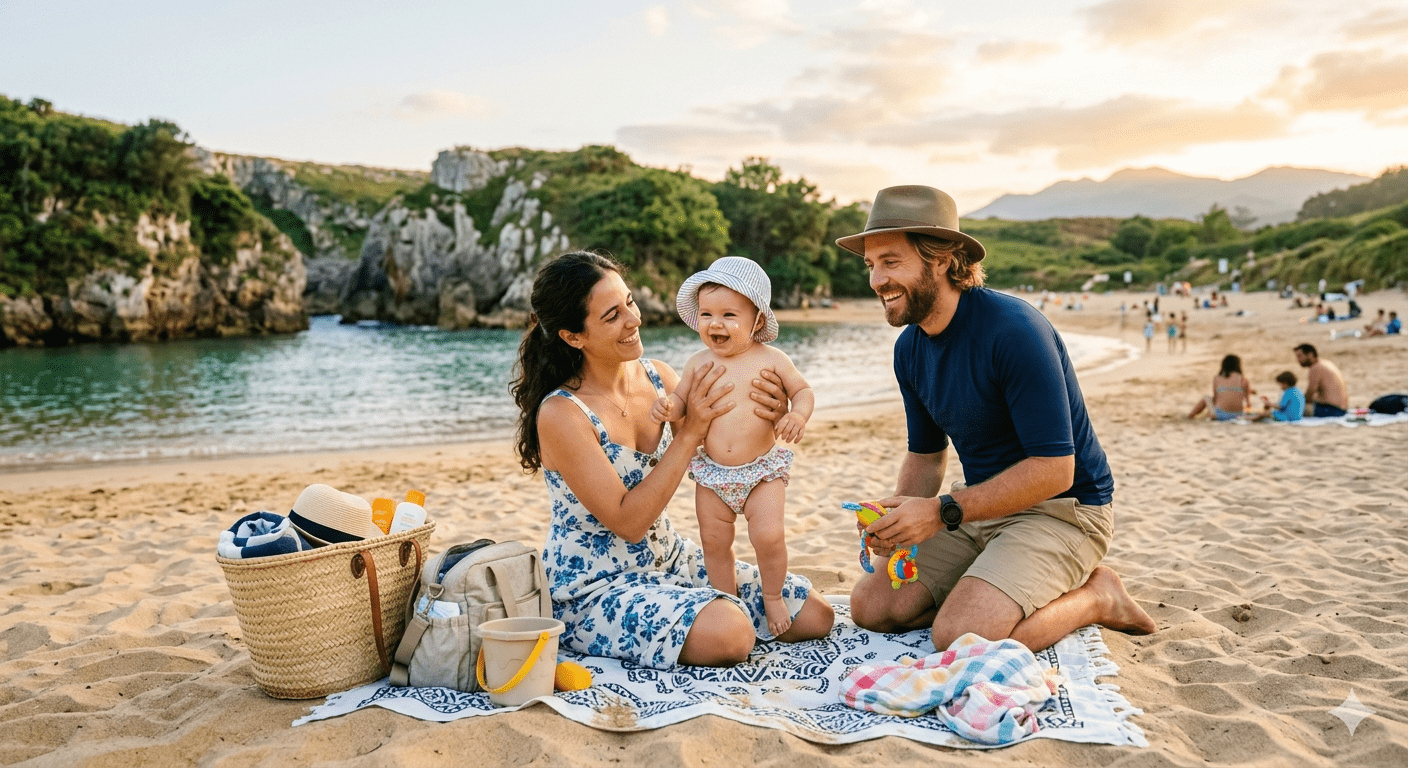 Vacaciones Familia Bebe