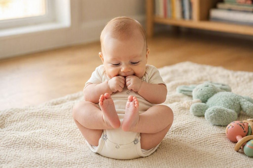 Beb Jugando Con Sus Pies